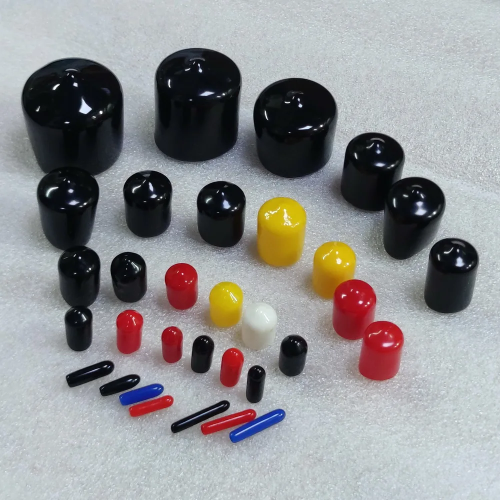 Rubber Cover End Cap Waterproof Screw Fence Steel Pipe End Protective Cover Screw Seals Decorative Cover Tips Stopper Lid Tube
