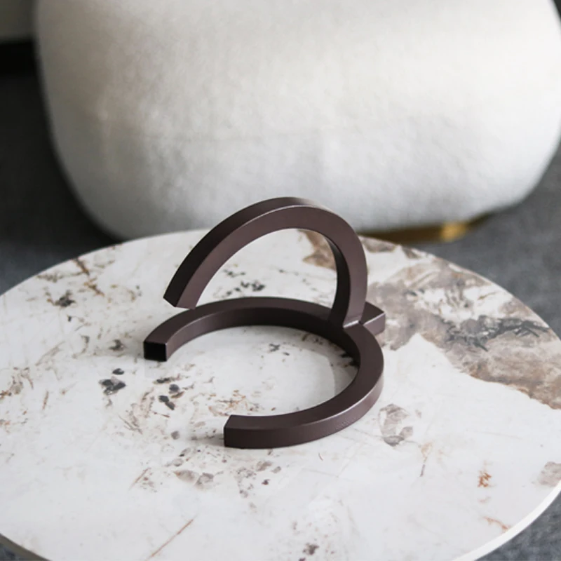 Brown Iron Art Cloud Grabbing Ornament  Home Decorative Objects Office and Room Decor Items Knick-Knacks