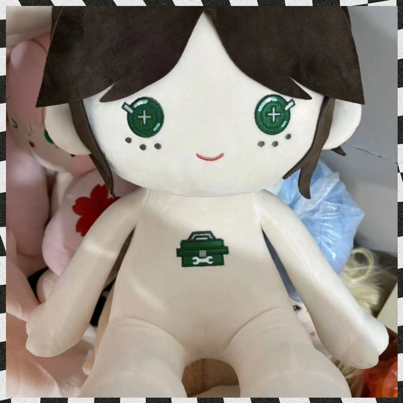 40cm Plush Doll Identity V Emma the Gardener Super Cute Gardener Abstract Little Girl Dress-up Cotton Doll Sitting Pillow Gift