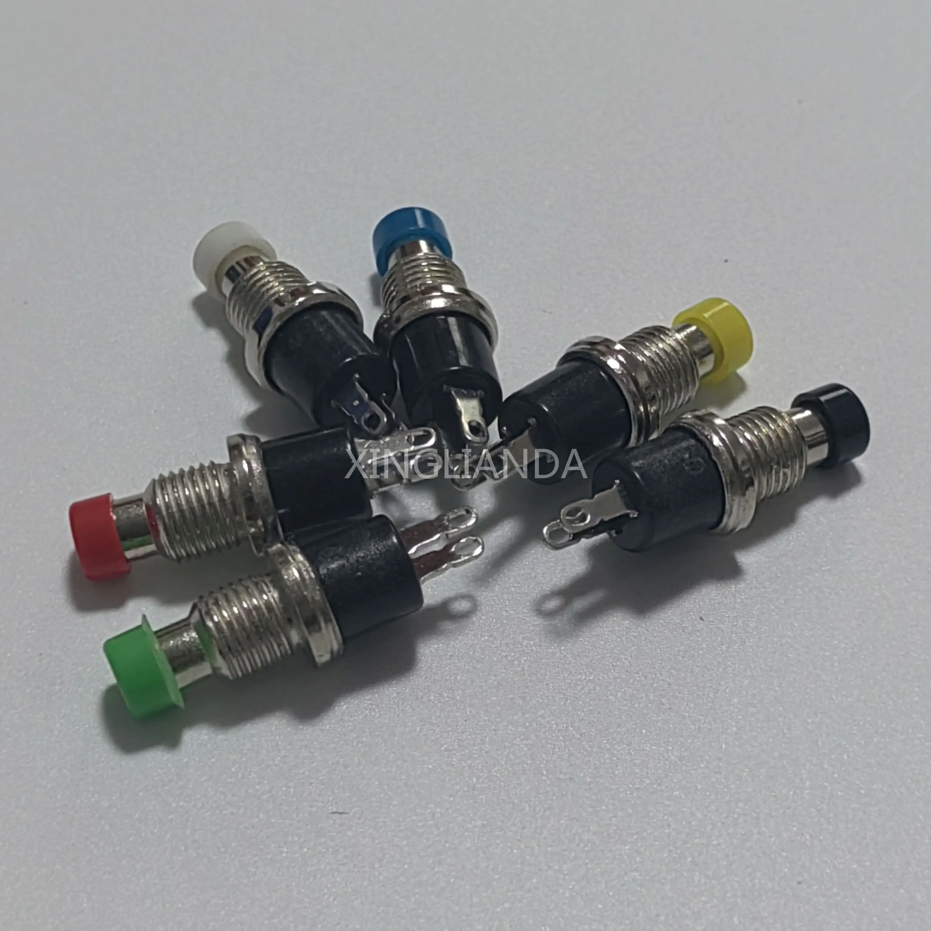 PBS-110 7MM Botão Momentâneo Redefinir Micro Interruptor Momentâneo Normalmente Aberto Sem Bloqueio
