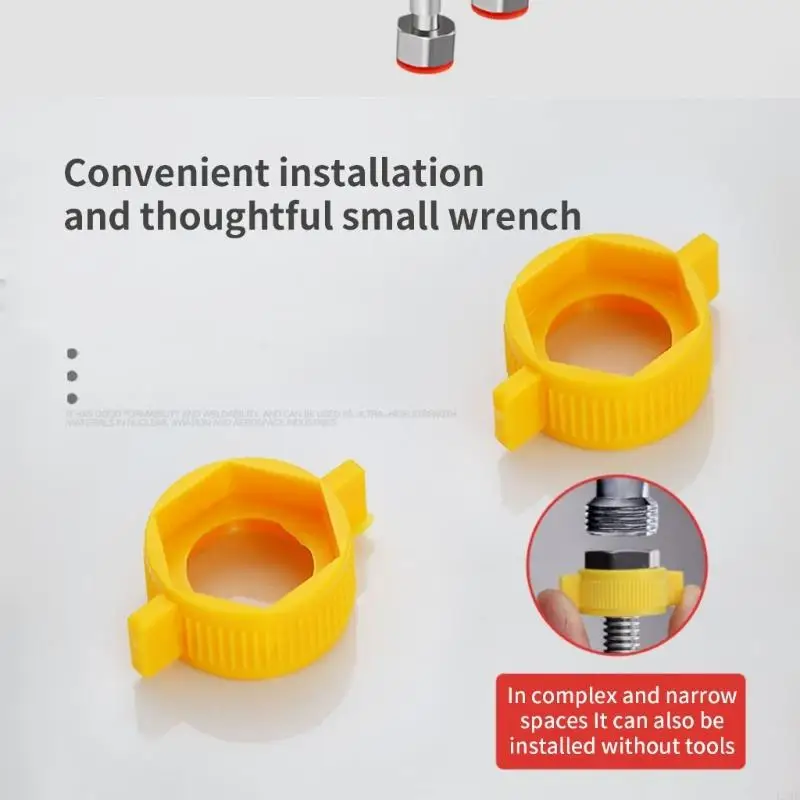 LX0C 2Pcs Faucet Hose Hot and Cold Water Inlet Pipe Stainless Steels Heaters Connecting Pipe Shower Hose Connecting Pipe