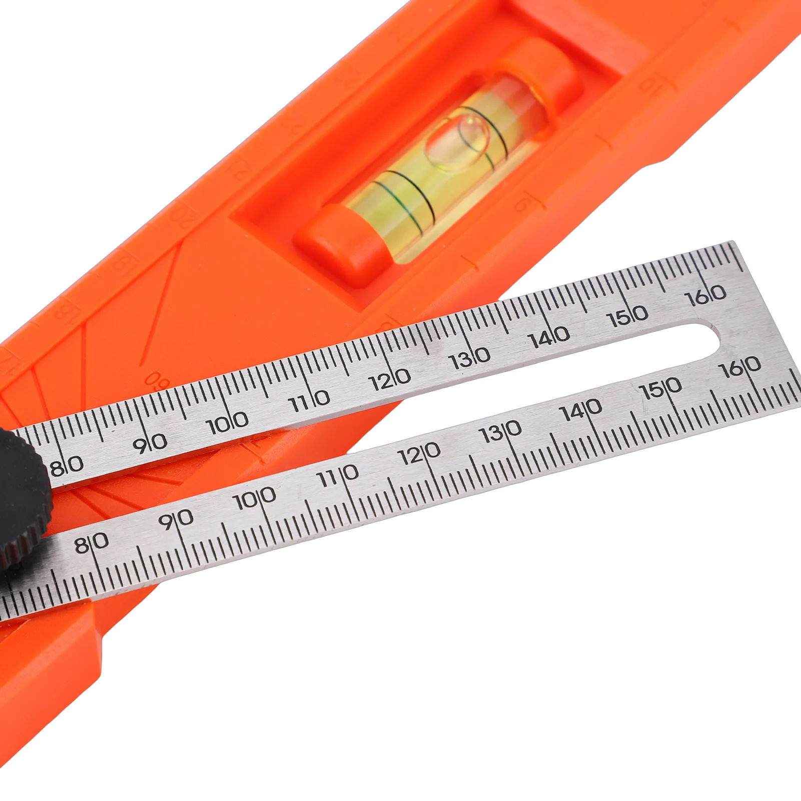 Adjustable Marking Protractor Multi Angle Ruler Foldable Depth Measuring Tool Level Gauge for Woodworking Precise Leveling Posit