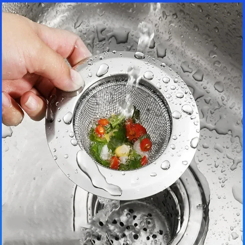 Kitchen Sink Strainer Stainless Steel Sink Funnel Anti Blocking Sink Dishwasher Basin Floor Drain Sewer Hair Strainer