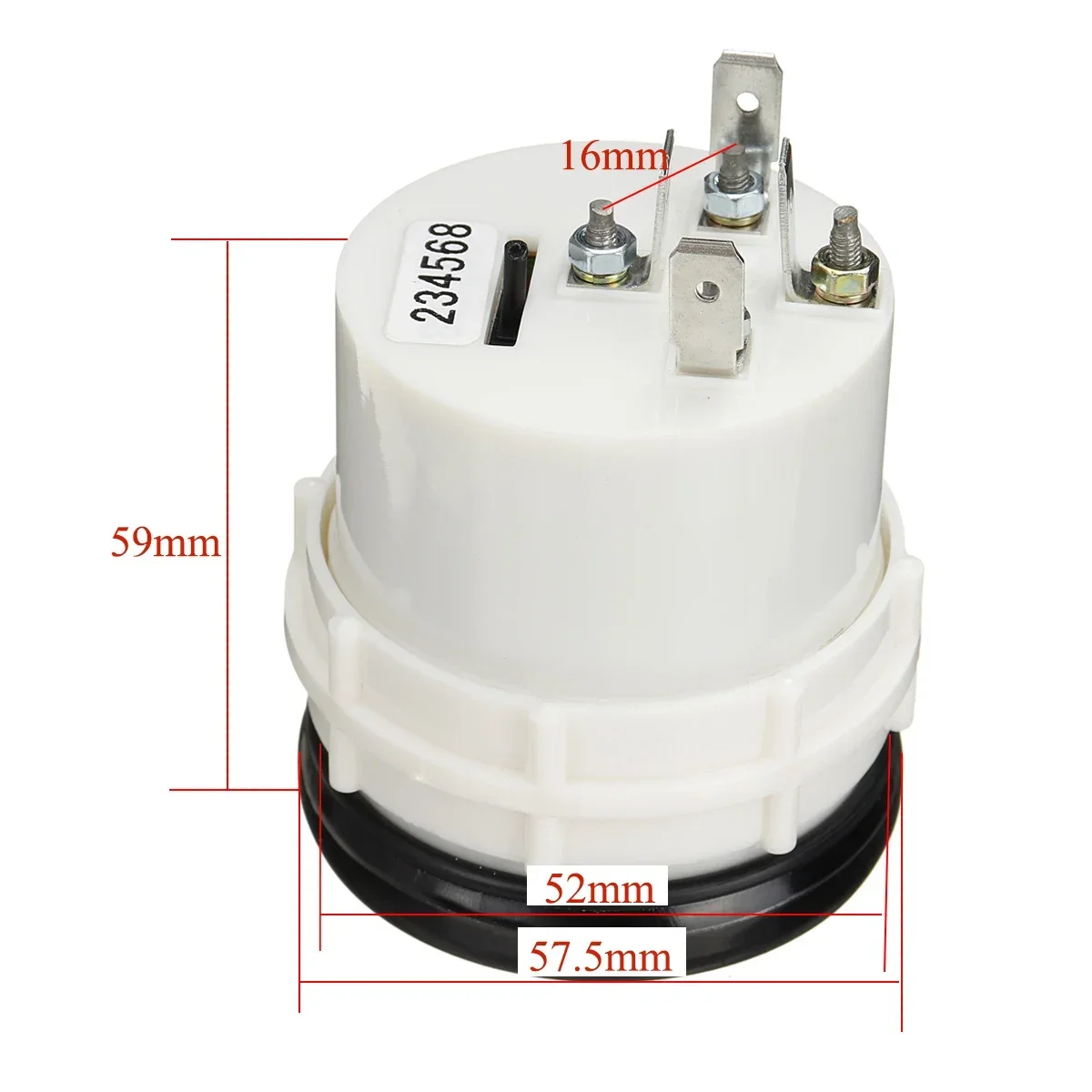 

Электрический тахометр 12В 52мм 0-8000 об/мин (для установки на приборную панель) для дизельного двигателя