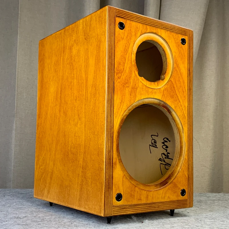 Craftsmen Customized One Pair 5 Inch Two-Way Minima Empty Birch Plywood Speaker Cabinet Box Vintage Classic Loudspeaker HIFI DIY