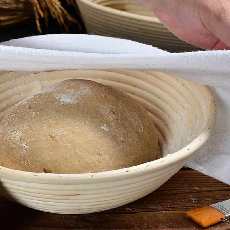 Banneton Bread Proofing Basket By Caesar Bread, 10 Inch Round Sourdough Set, Beginners & Professional Bakers