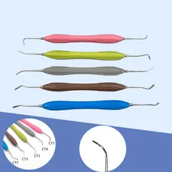 Dental Composite Resin Filled Restorative Instrument Non Slip Silicone Handle Dentist Aesthetic Restoration Filling Spatula Tool