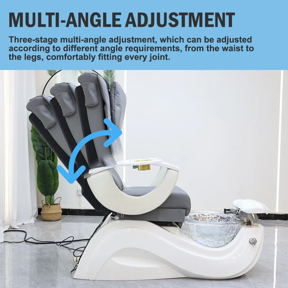 공장가 네일샵 가구 전동 높이조절 핑크색 무배관 풋스파 마사지 페디큐어 의자