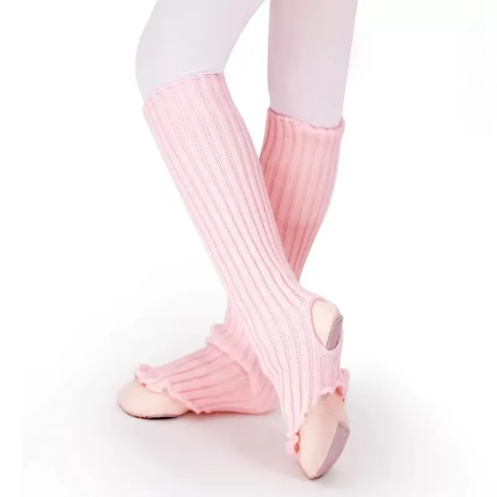 

New Girls Leg Warmers Ballet Leg Warmers Thickened Ankle Length Stirrup Ankle Warmers Boot Covers Knitted Socks Ballet Dance