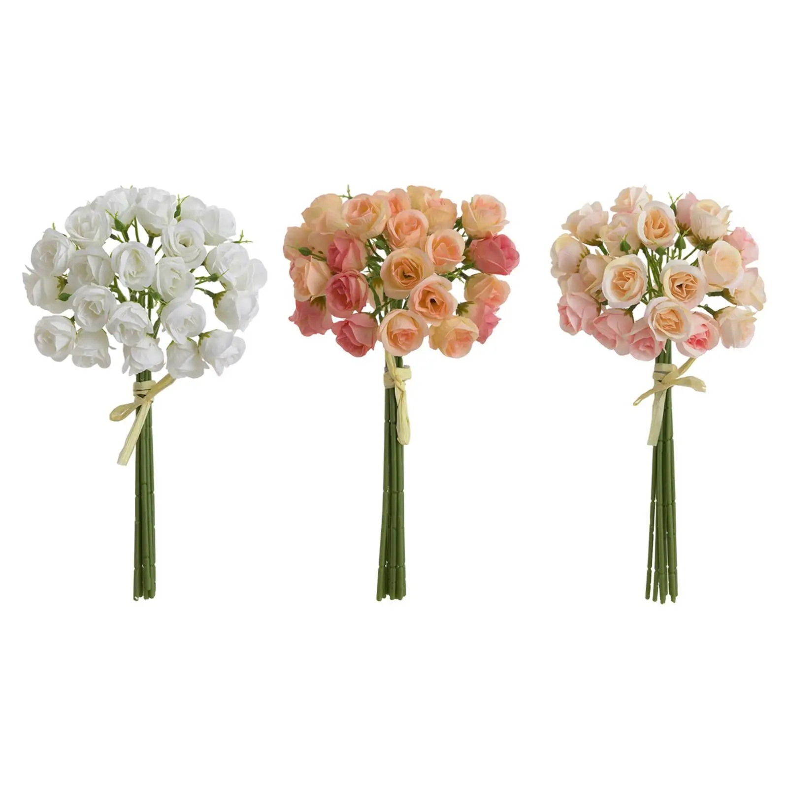 باقة الورود الاصطناعية باقات الورود الحريرية لطاولة الطعام المركزية للمنزل