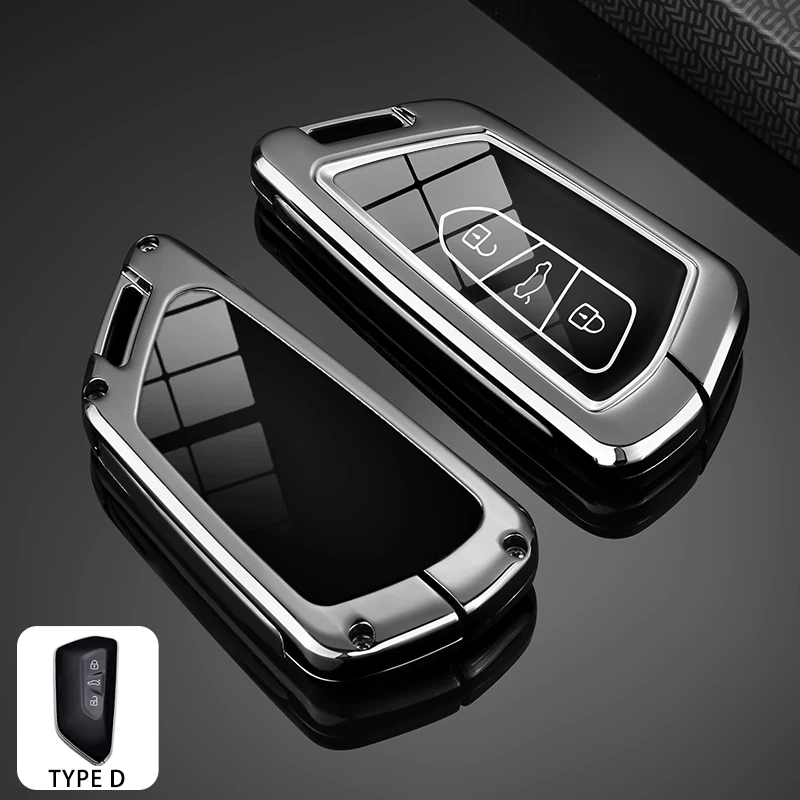 Zinklegierung Autoschlüsselhülle für VW Volkswagen Golf 8 2020 Skoda Octavia A8 MK8 2022 2021 SEAT 2023 Leon MK4 Zubehör 24 – Detail 6