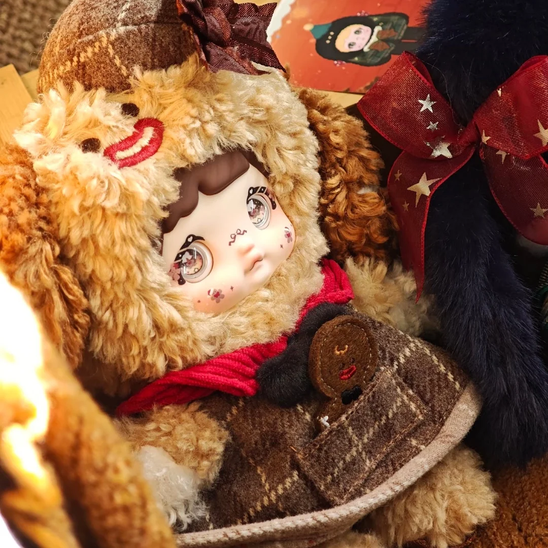 Nommi – boîte aveugle en peluche magique de réveillon de noël, pendentif de poupée lapin de noël, cadeau de noël pour filles