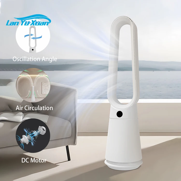 

Vantilator Natural Air Low Noise Quiet Bladeless Tower Fan Smart Electric Cooling Fan Without Blade