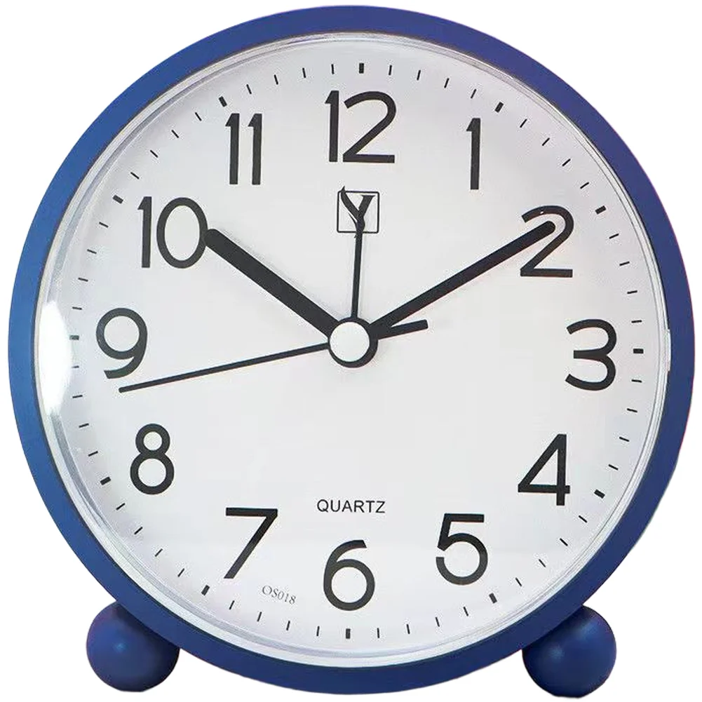 Minimalist Silent Scan Alarm Clock for Students Workers Home Office European Design Compact 11cm Tall 10.8cm Wide Plastic Body
