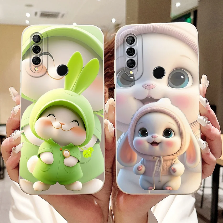 Чехол для Huawei Y9 Prime 2019, STK-L21 STK-L22, мягкий силиконовый чехол с милым кроликом и рисунком кролика для Huawei Y9 Prime 2019, Fundas Coque