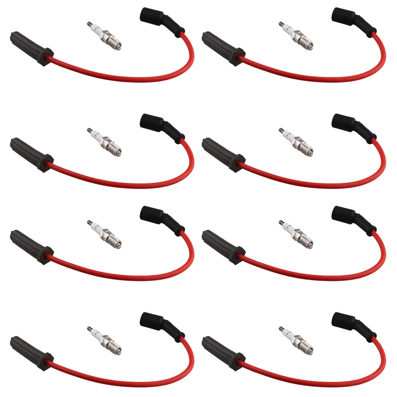 

8X свеча зажигания и 8X провода зажигания для GMC Cadillac Hummer 5.3L 6.0L V8 9748HH