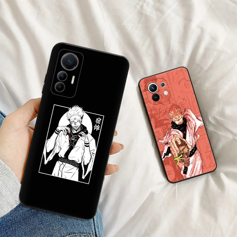 Soft Case for Redmi Note13 Pro 5G Note12 13C Xiaomi 13 Pro 12 Lite 12t 12x 12c Ryomen Sukuna Jujutsu Kaisen Phone Cases Cover