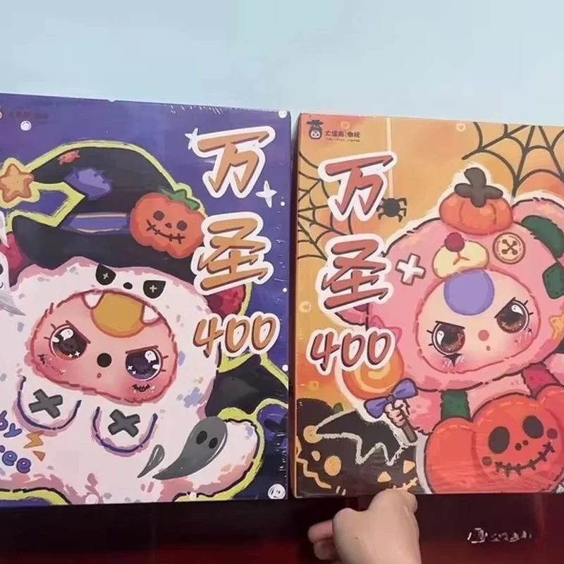 Original 400% Baby Three Rare Limited Edition Halloween Series Blind Box Keychain Doll Collect Backpack Pendant Girl Bday Gift