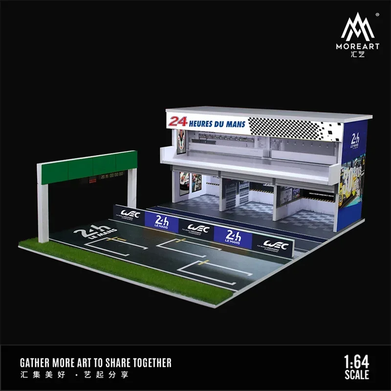 

MoreArt 1:64 24h Led Light Version Track & 3 Pit Room Dioramas