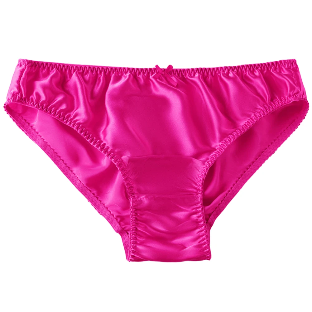 Celana dalam wanita sutra asli seksi, celana dalam mulus, pakaian dalam wanita nyaman, celana dalam pinggang sedang musim panas