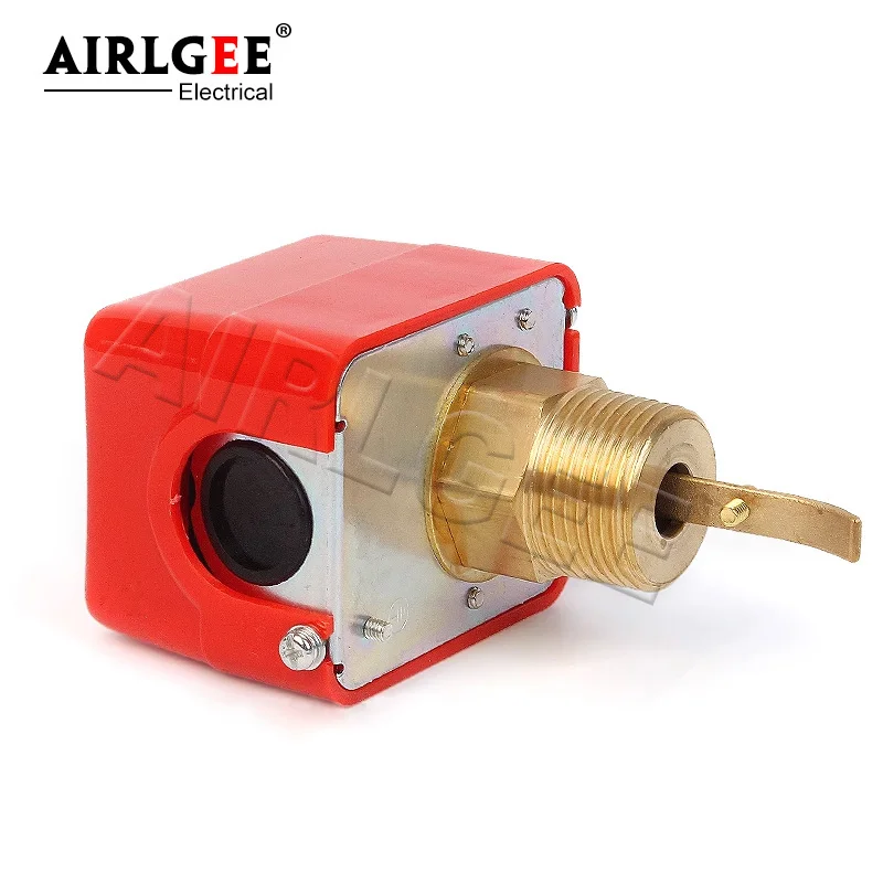 HFS-15/20/25 Brass Stainless Steel Thread 1/2'' 3/4'' 1'' Electronic Water Paddle Flow Control Switch for Paddle Flow Switch