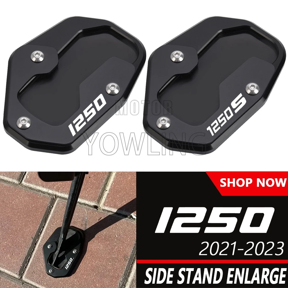 

Motorcycle Side Stand Enlarge Kickstand Extension Plate Pad For Pan America/Special 1250 RA1250 RA1250S 2021-2023 2024 2025 2026
