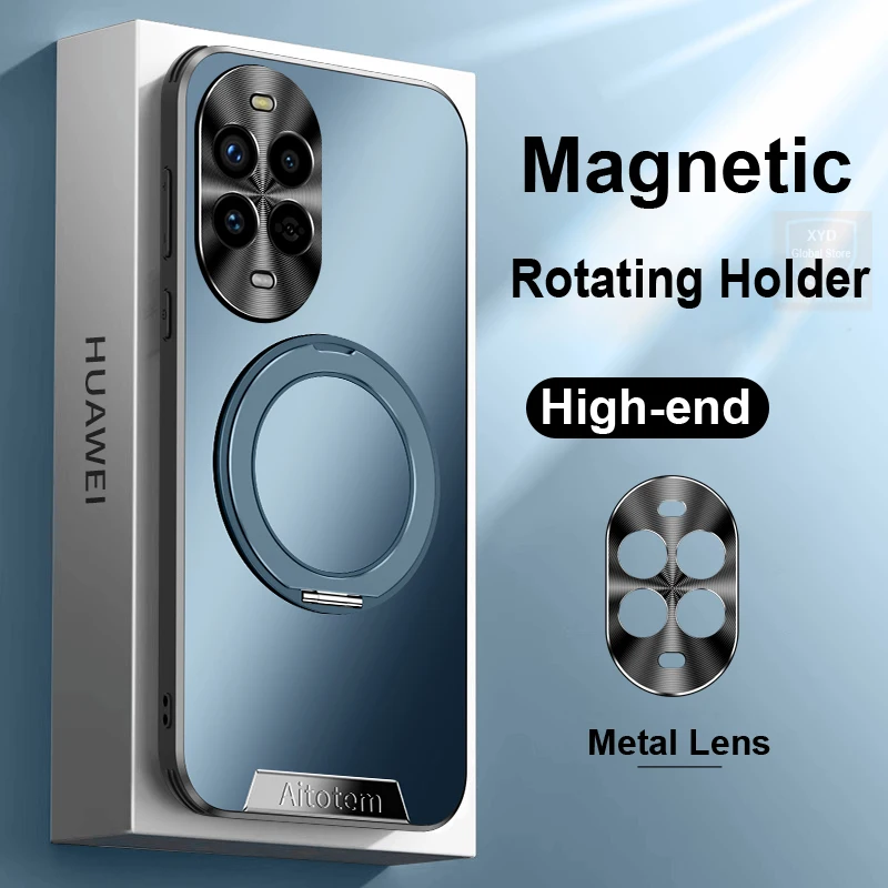 

For Huawei Nova 13 Pro Case Magnetic Covers Holder Brand Phone Case For Huawei Nova 13 Pro Nova13 Cover Shell Stand Matte Bumper