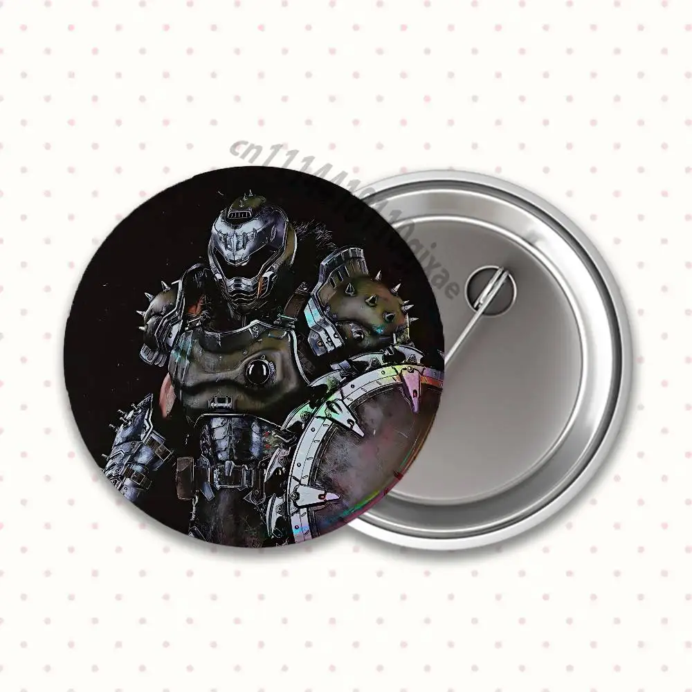 Game D-DoomS E-Eternal Badges Round Nijigen Otaku Culture IP peripheral products 58 44 32 75 25mm Mini Ita Bag Decor