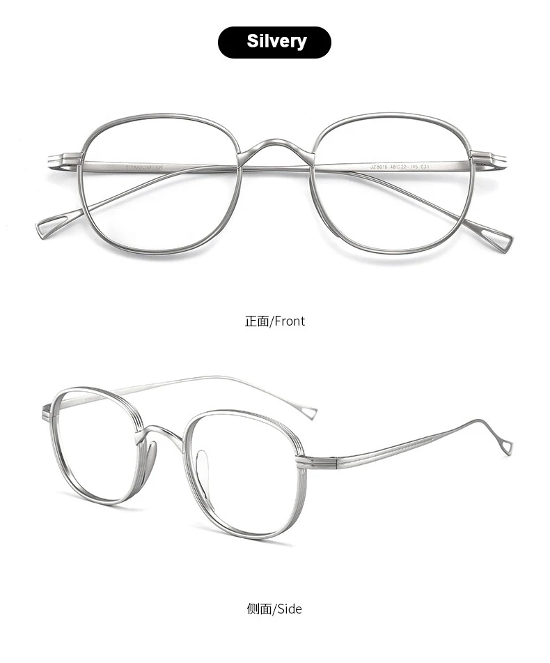 2023 Japan Stil Reinem Titan Retro Design Gläser Luxus Marke Frauen Männer Rahmen Ultra licht Brillen – Detail 11