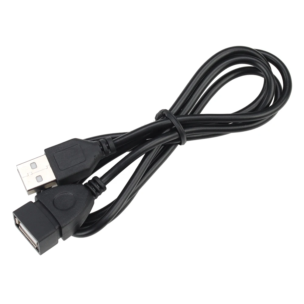 300pcs 1M USB 2.0 Extender Cord Extension Cable For Laptop PC SSD Data Charge Wire