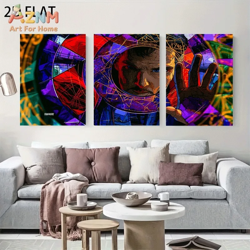 Doctor Strange Pop Art Magic Ring Canvas Poster Superhero Art Print Home Bedroom Living Room Wall Decor Unframed Canvas Painting