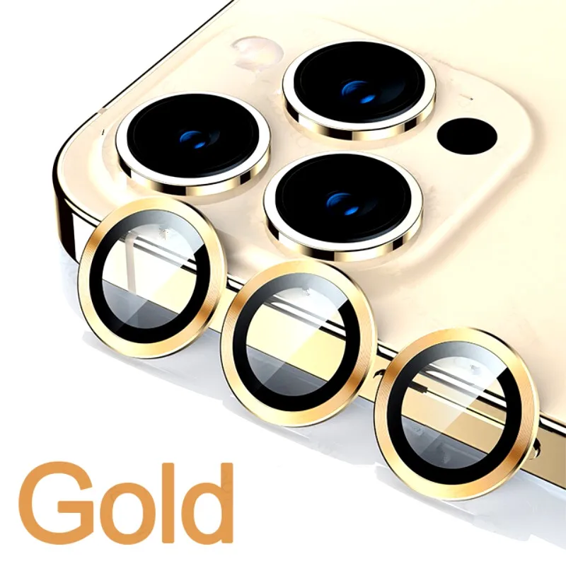3D gebogene gehärtete Glas Metall Ring Kamera Schutz Abdeckung für iPhone 17 Pro Max 15 14 16 Pro 17 Air hintere Objektiv Film schützen Kappe