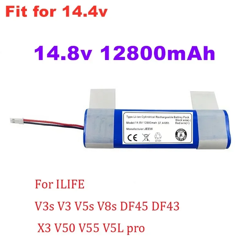 

Echte 14,8 V12800mah 18650 Lithium-Batterie Für ILIFE V3s Pro, V50, V5s Pro, V8s, x750 Roboter-staubsauger Batterie