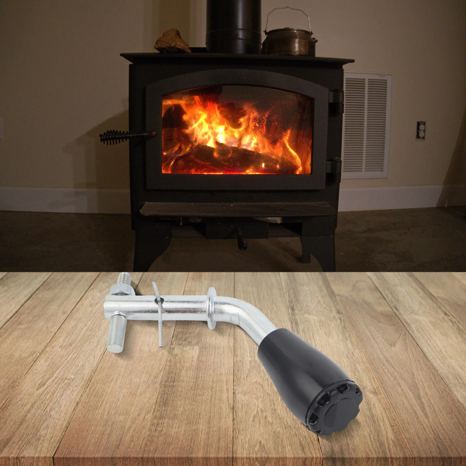 Silver Black Heating Furnace Accessories Reliable Functional Replacement Stainless Steel Construction Heating System Maintenance
