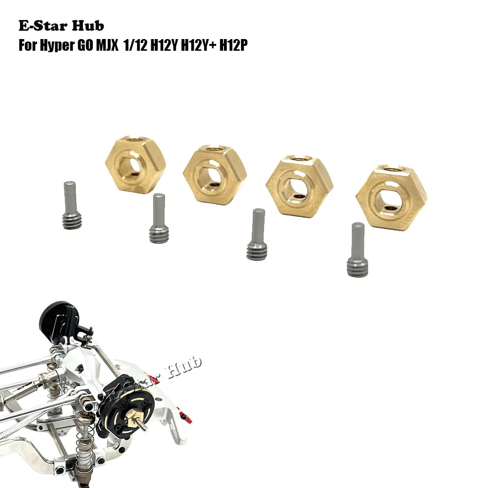 

Brass 12mm Wheel Hex Hub Connector Screw for Hyper GO MJX 1/12 H12Y H12Y+ H12P RC Car Metal Upgrade OP Accessories Parts