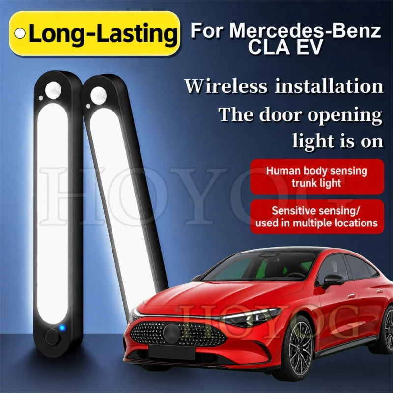 For Mercedes-Benz CLA EV 2025-2026 Car Boot Light LED Lamp Motion Sensor Easy Install Trunk Cargo Light Sedan Interior Cabin
