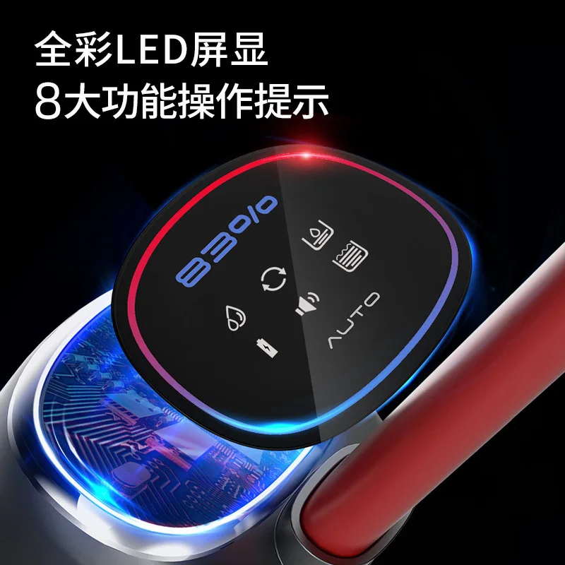 Sterilizzazione intelligente lavatrice autopulente lavaggio a spinta a mano aspirazione lavaggio a secco e bagnato macchina a doppio scopo LED