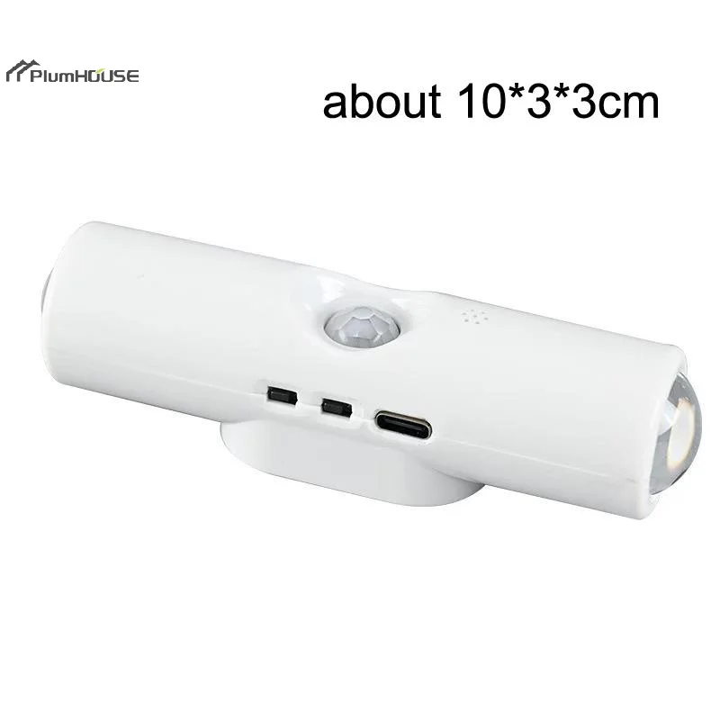 

Two Cat Eye Human Sensing Intelligent Wall Lamp, USB Chargeable with Magnetic Back Night Light