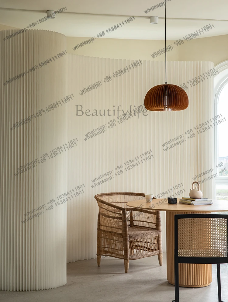 Organ Paper Wall Retractable Partition Wall Activity Exhibition Commercial Accordion Partition Partition Wall
