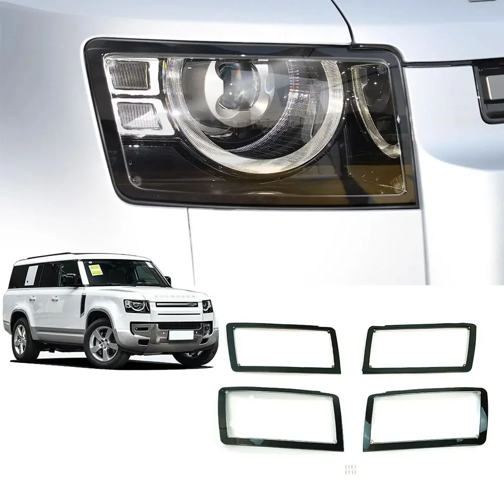 Transparent Plastic Shell Repair Headlight Lens Cover For Land Rover Defender 2021 2020 2022 2023