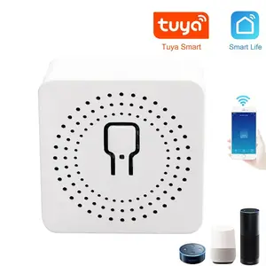 WiFi Mini Breaker DIY Sakelar Rumah Pintar Kontrol 2 Arah Modul Sakelar Pintar Bekerja Dengan Alexa Google Home Alice 6 penjualan terbaik amazon fire tv - №
