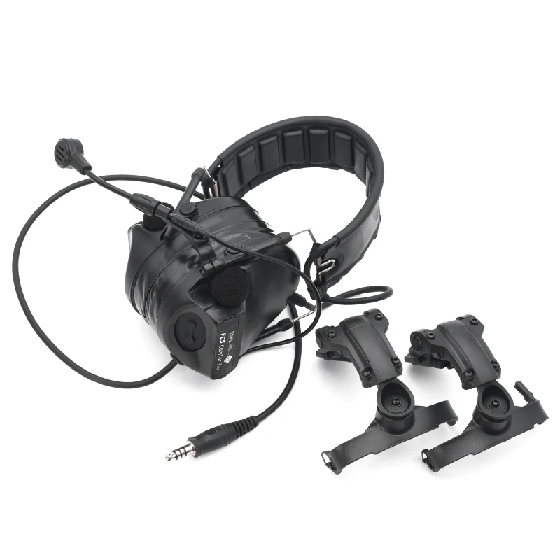 Imagem -04 - Fcs Tactical Comtac Iii Headconjunto Redução de Ruído Headphone Tiro Protetor Walkie-talkie Rádio Ptt Nova Versão