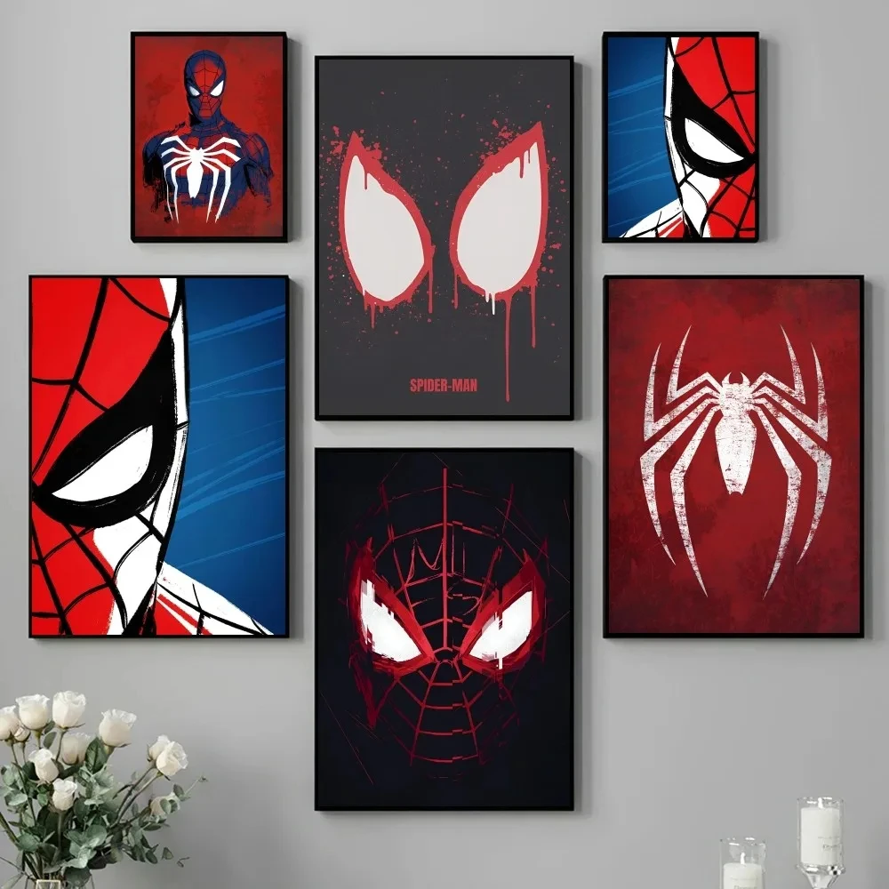 Póster de Los Vengadores de Marvel Spidermans, impresión de papel para el hogar, sala de estar, dormitorio, entrada, Bar, restaurante, cafetería, arte, pintura, decoración
