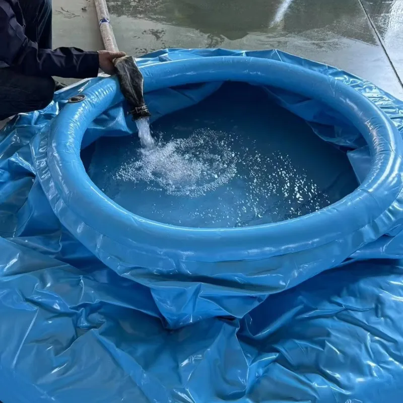 Foldable 1000L large capacity plastic wear-resistant fire water bag TPU drinking water storage tank