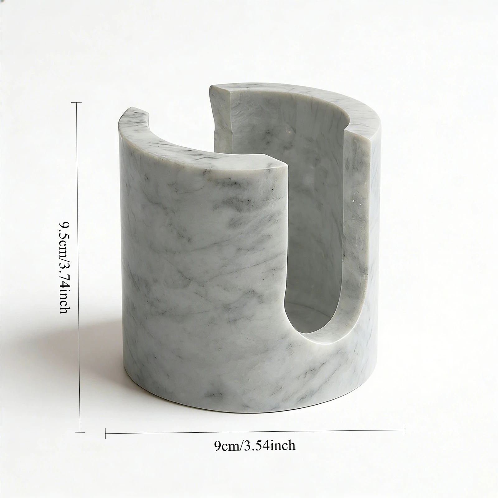 Natural Marble Kitchen Sink Organizer Sponge & Soap Holder Multi-Functional Countertop Storage for Bathroom Home