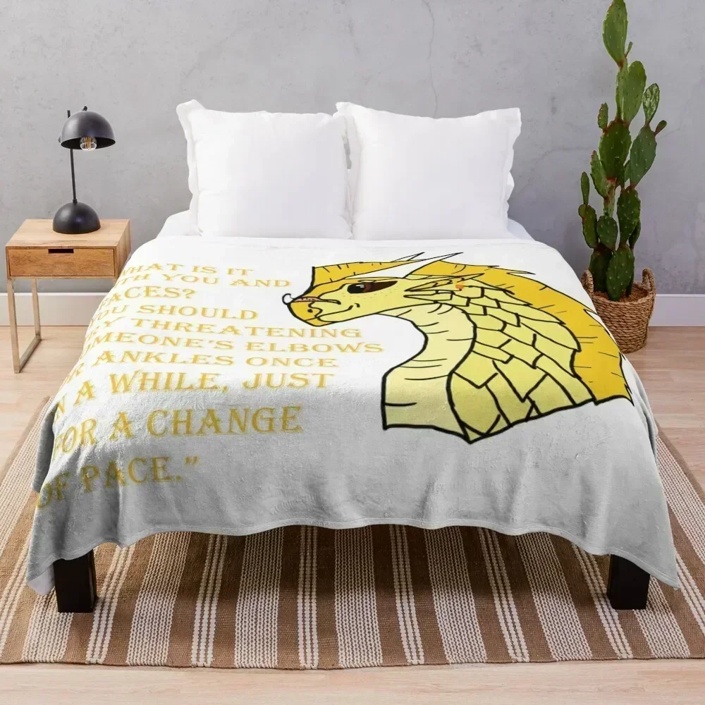 Qibli Quote [OUTDATED!! SEE DESCRIPTION!!] Throw Blanket Soft Comfort Blanket for Reading Watching TV