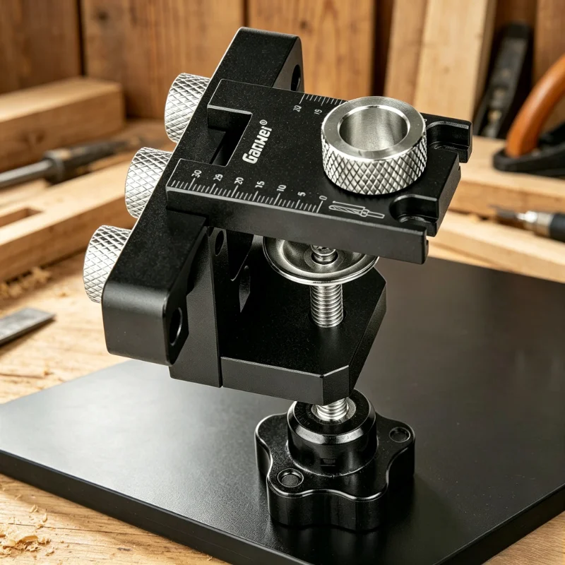 Precision Jig 3-in-1 Dowel Cam Dowelling Jig Master Kit Wood Hole Drilling Guide for DIY Woodworking Positioning