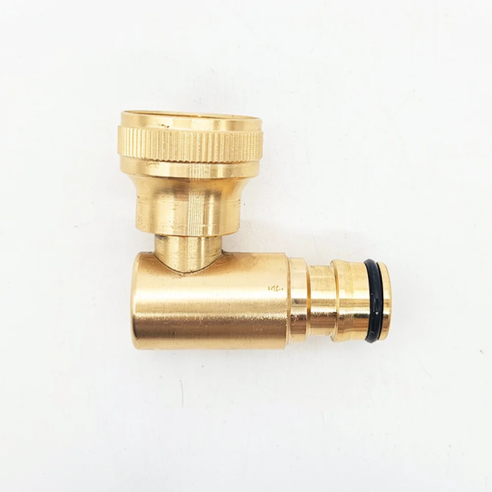 3 4 Inch Copper Hose Tap Connector 90 Degree Swivel Adapter Garden Irrigation Pipe Joint Water Flow Control Fitting