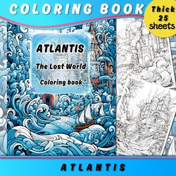 1pc,Adult Coloring Book,Teenagers Coloring Book,25 Different Patterns,100gsm Thick Paper,Stress Relief,Birthday Gift