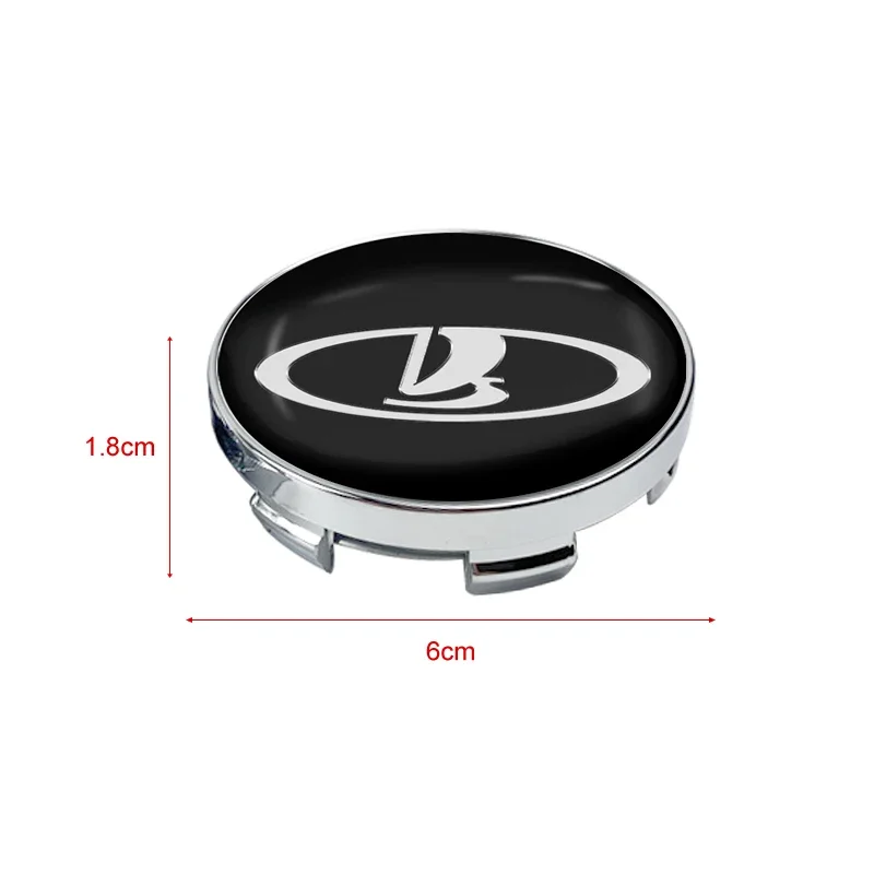 4pcs 60mm Car Wheel Center Hub Cap Rim Cover Emblem Sticker For Lada Samara Largus Priora Xray Cross Granta Vesta Niva Kalina